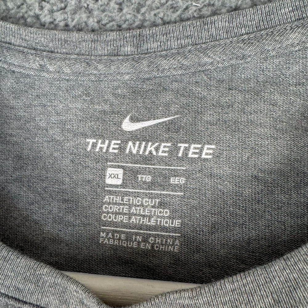 North Carolina‎ Tar Heels Shirt Mens XXL Gray Black NCAA College Basketball Nike - Picture 5 of 14